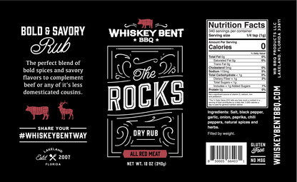 Whiskey Bent BBQ - The Rocks - All Red Meat