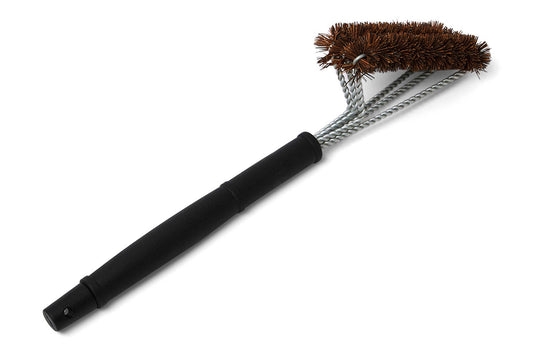 Fox Run Brands - Outset 3-Head Natural Grill Brush with Coconut Bristles