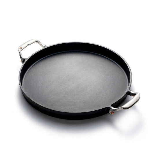 Fox Run Brands - Deep Dish Cast Iron Grill Pan For Pizza and Paella