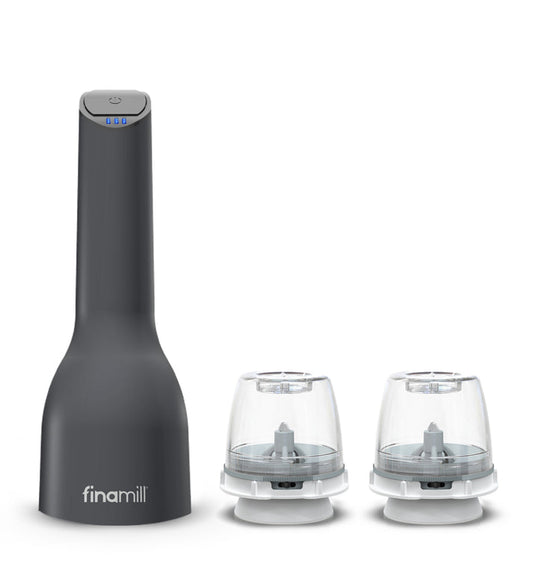 FinaMill Rechargeable spice grinder - Midnight Black