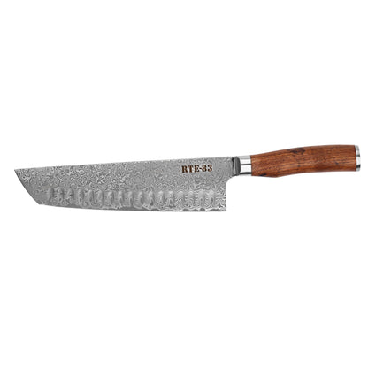Signature Kamo Texas 9" Chef Knife - Damascus Steel