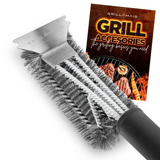 18 INCH BBQ Grill Brush & Grill Scraper for Outdoor Grill