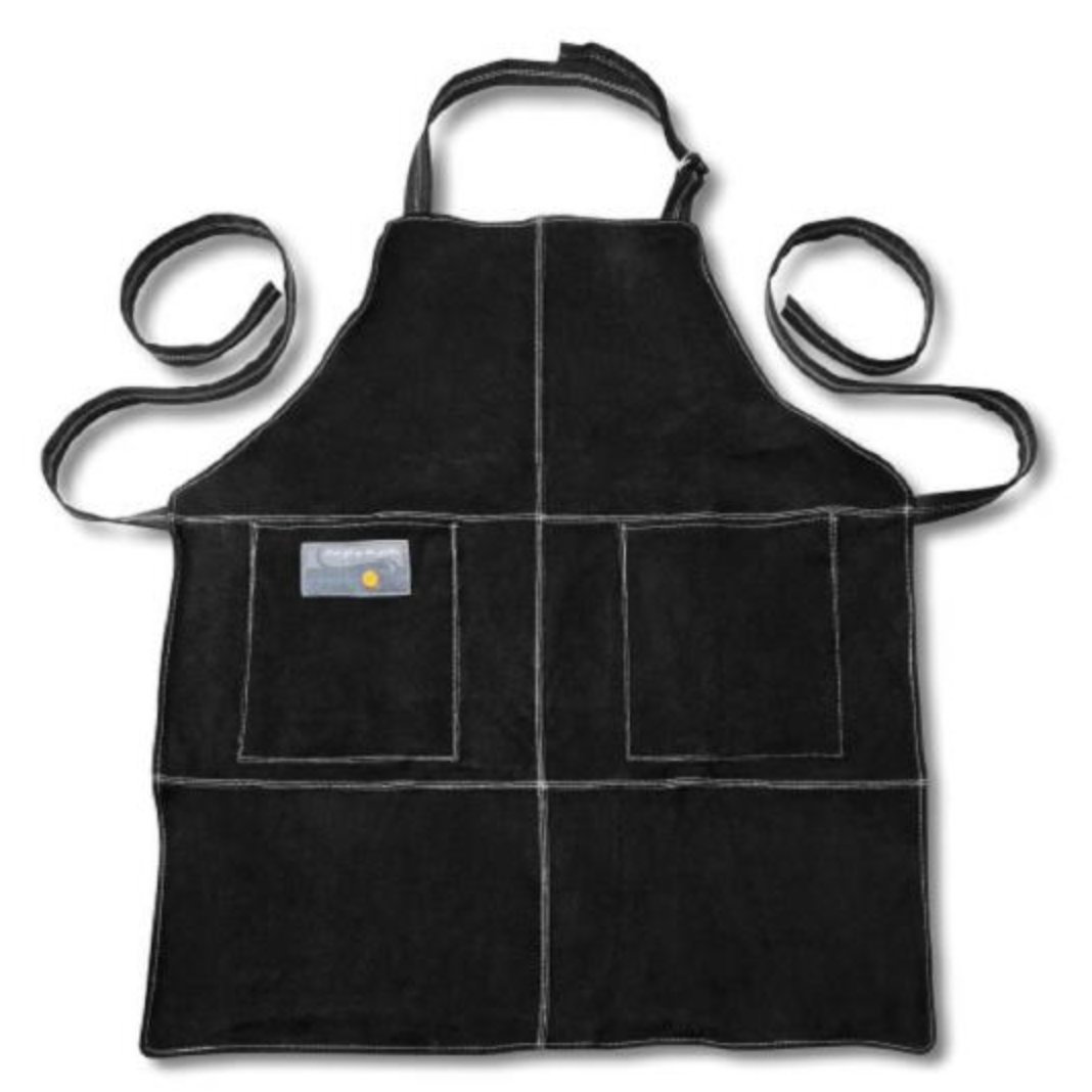 Outset Grill Apron - Black Leather