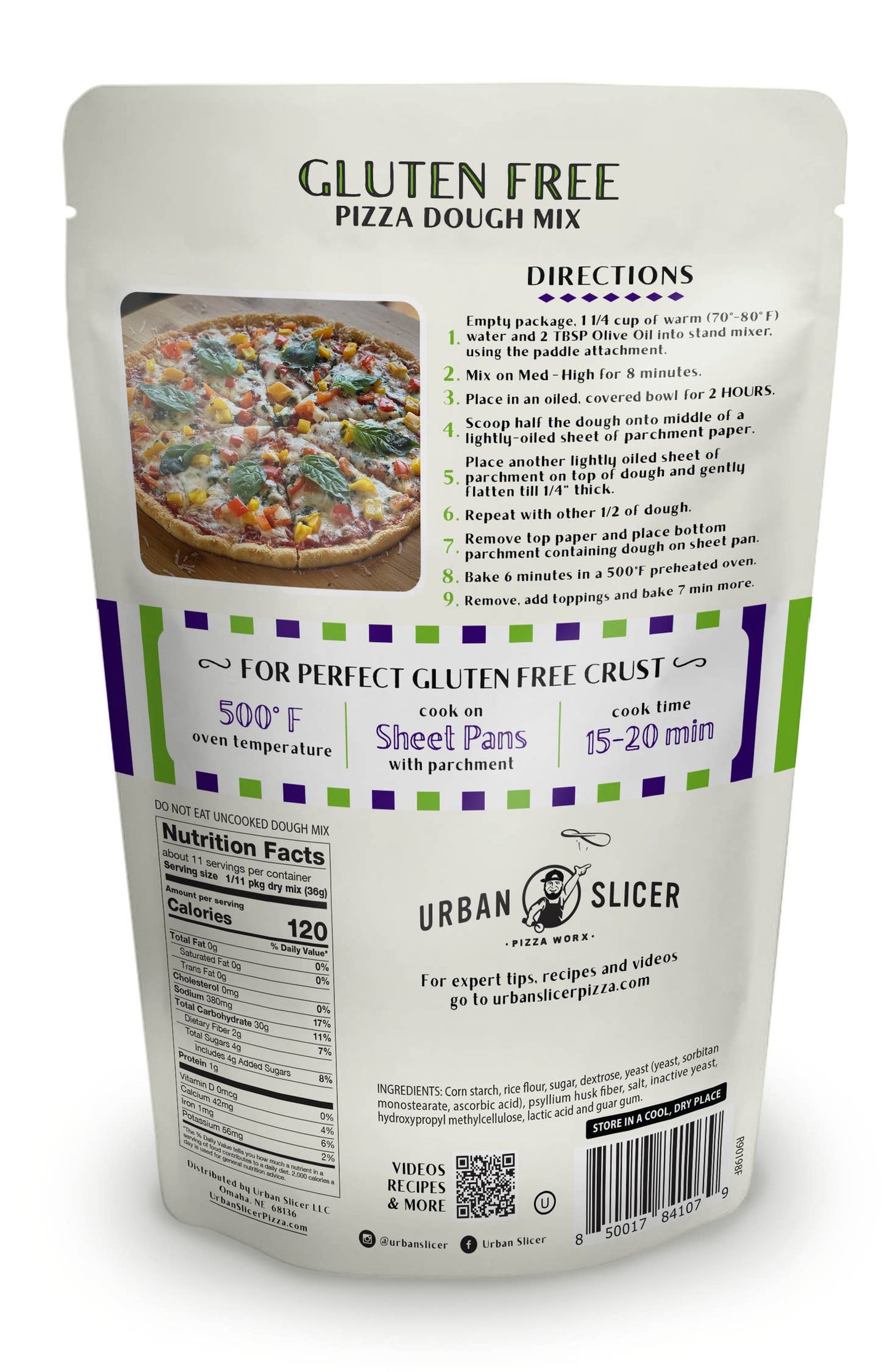 Urban Slicer Pizza Worx - Gluten Free Pizza Dough Mix