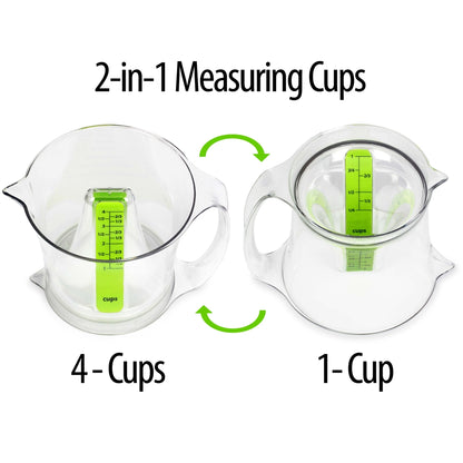 Reverso Primo Measuring Cup - 4 & 1 Cup